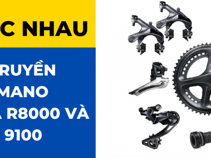 SỰ KHÁC NHAU GIỮA BỘ TRUYỀN ĐỘNG SHIMANO ULTERGRA R8000 VÀ DURA ACE 9100