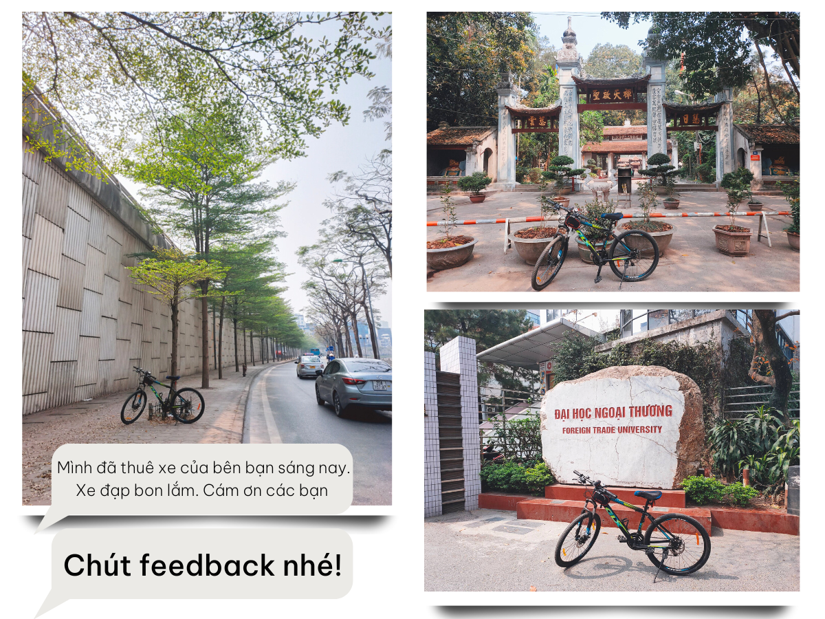 feedback cho thuê xe đạp 88